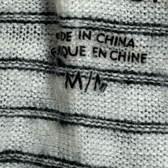 EILEEN FISHER ORGANIC LINEN
WHITE BLACK STRIPED SHIFT DRESS SIZE MEDIUM - Picture 5 of 10